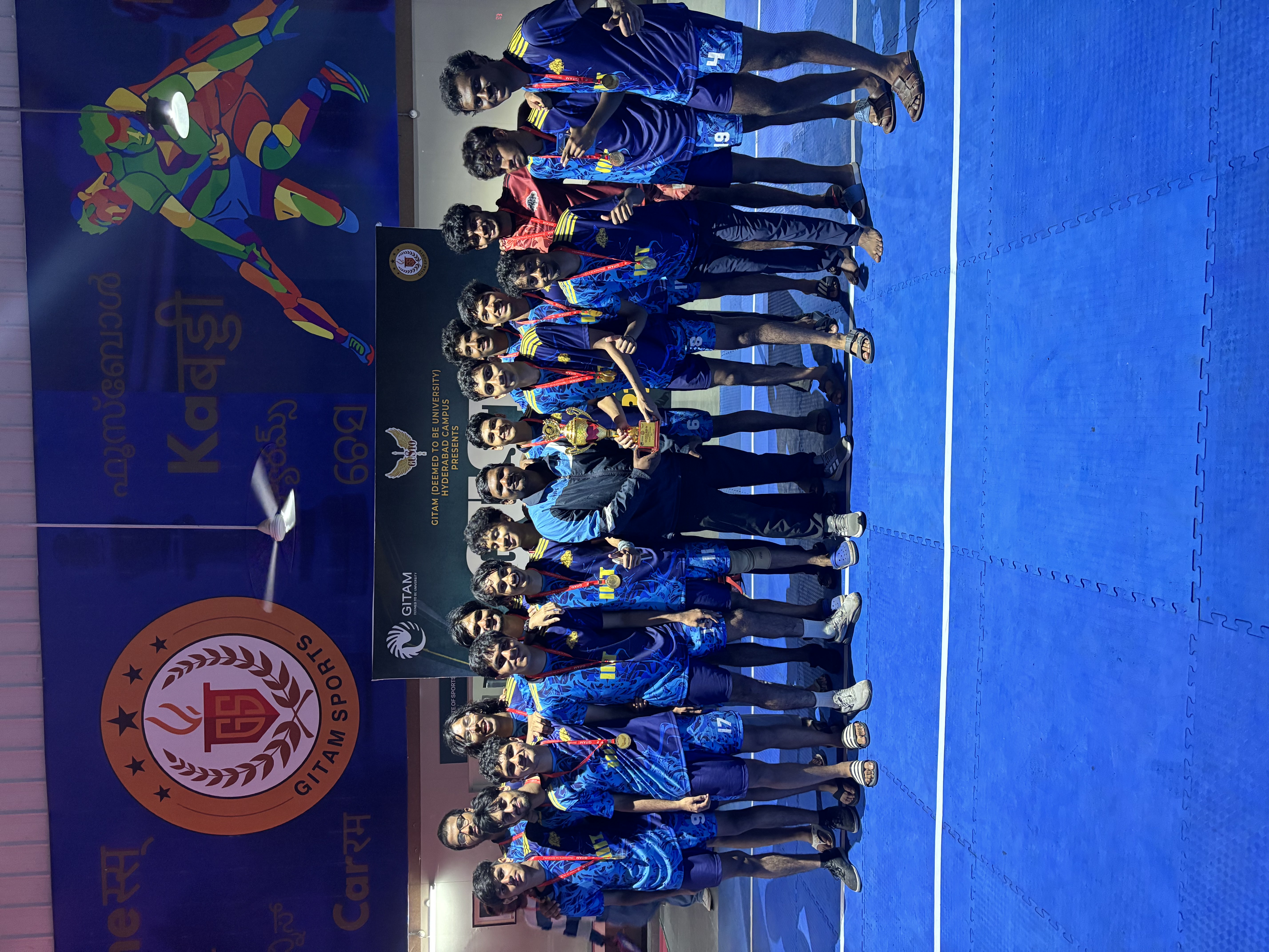 IIIT-H's team with the trophy