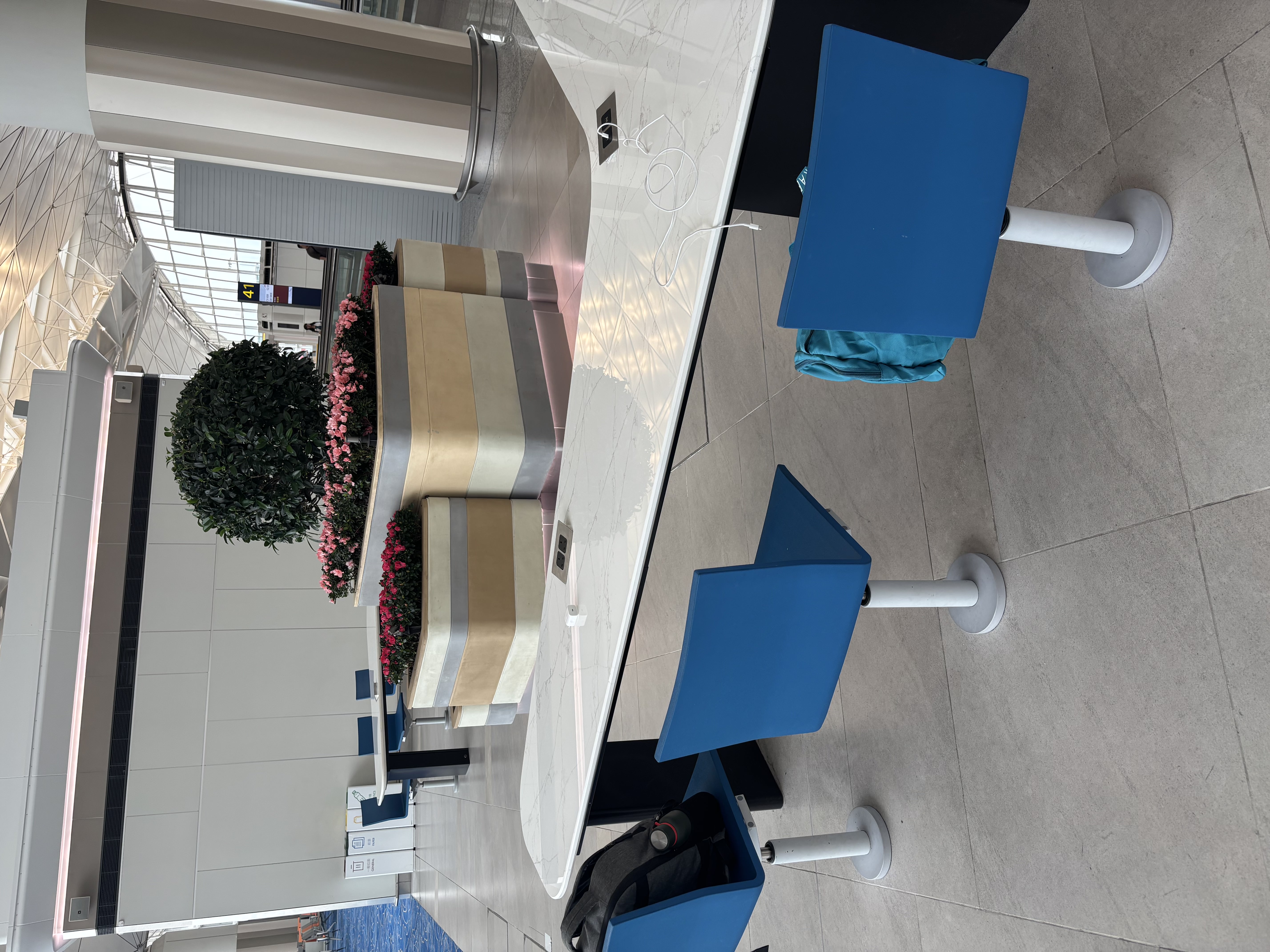 workspaces at the airport